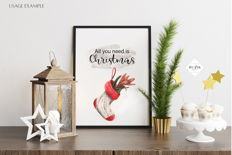 watercolor-floral-christmas-clipart-winter-greenery-stockings-png