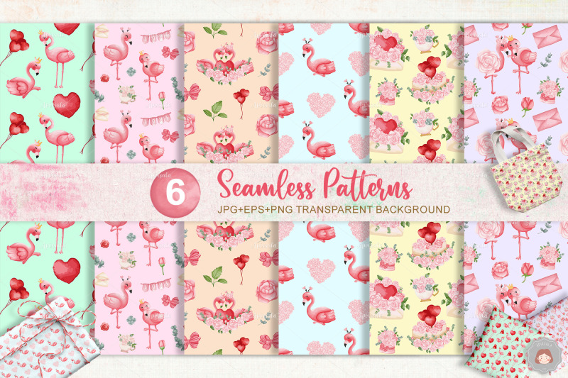 flamingo-valentine-seamless-pattern