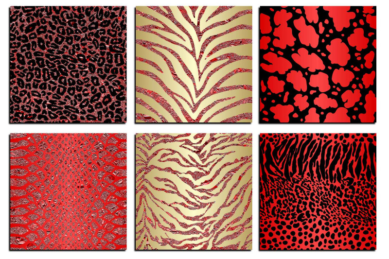 red-safari-animal-print-seamless-digital-paper