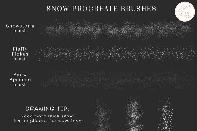 snow-procreate-brushes-winter-snowflake-and-ice-brush-set