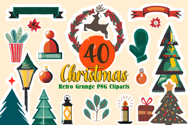 40-christmas-retro-grunge-png-clipart