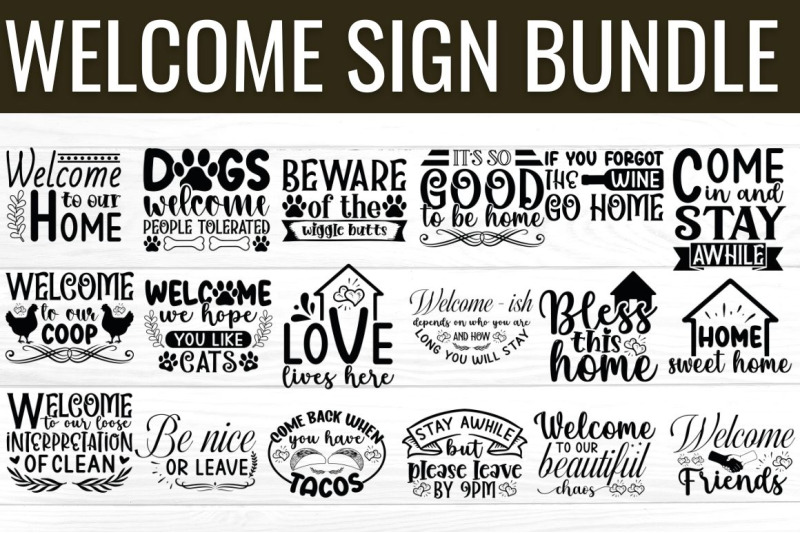 round-welcome-sign-svg-bundle