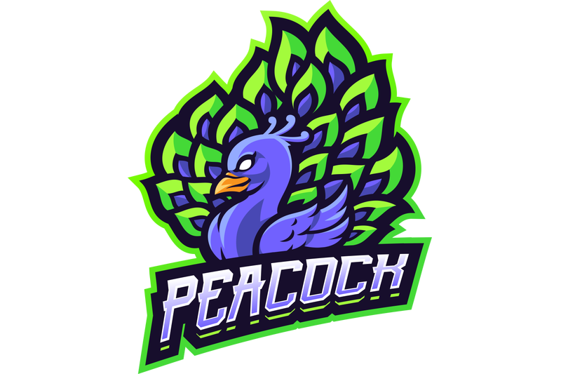 peacock-esport-mascot-logo-design