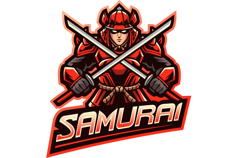 samurai-warrior-esport-mascot-logo-design