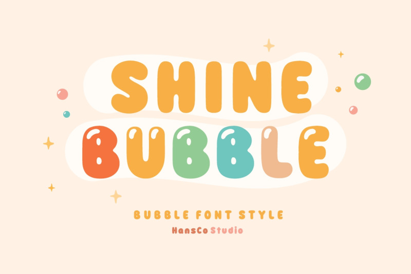 shine-bubble-font