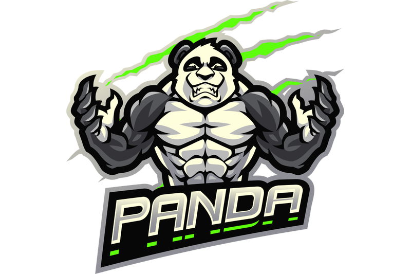 panda-fighter-esport-mascot-logo