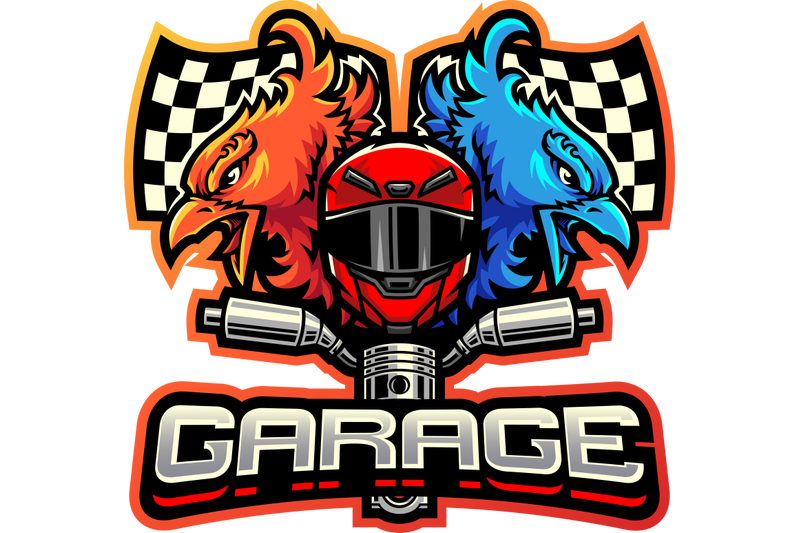 phoenix-racing-esport-mascot-logo-design