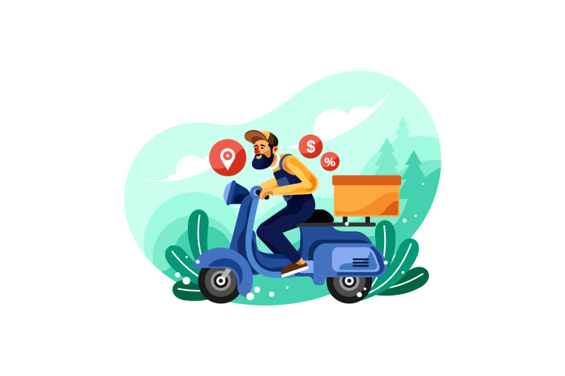 courier-service-motorbike-delivery-illustration