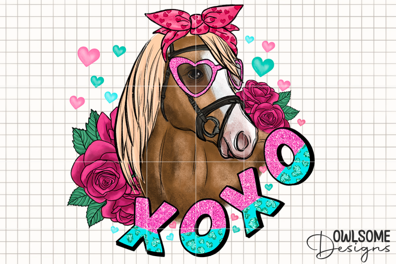 horse-xoxo-valentine-png-sublimation