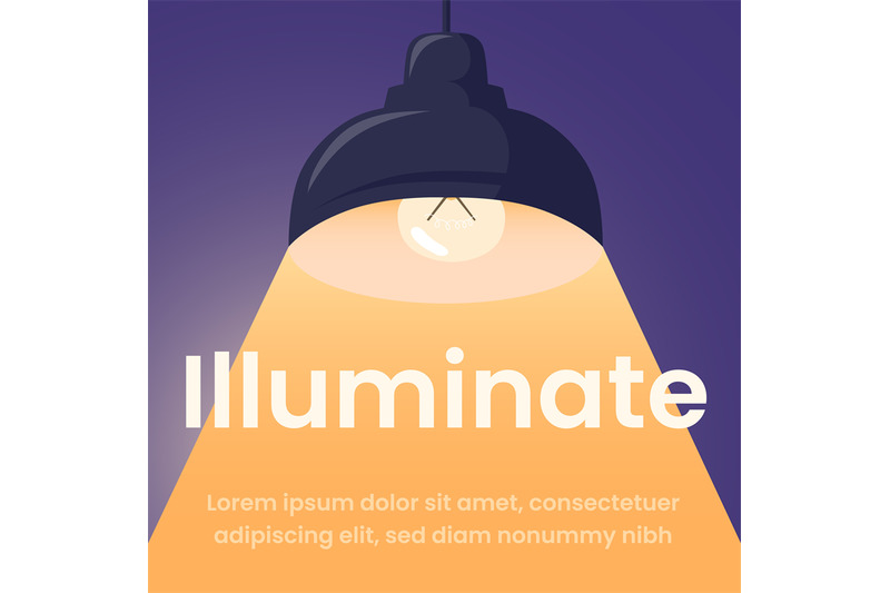 spotlight-banner-concept-lamp-light-with-glowing-electric-light-bulb