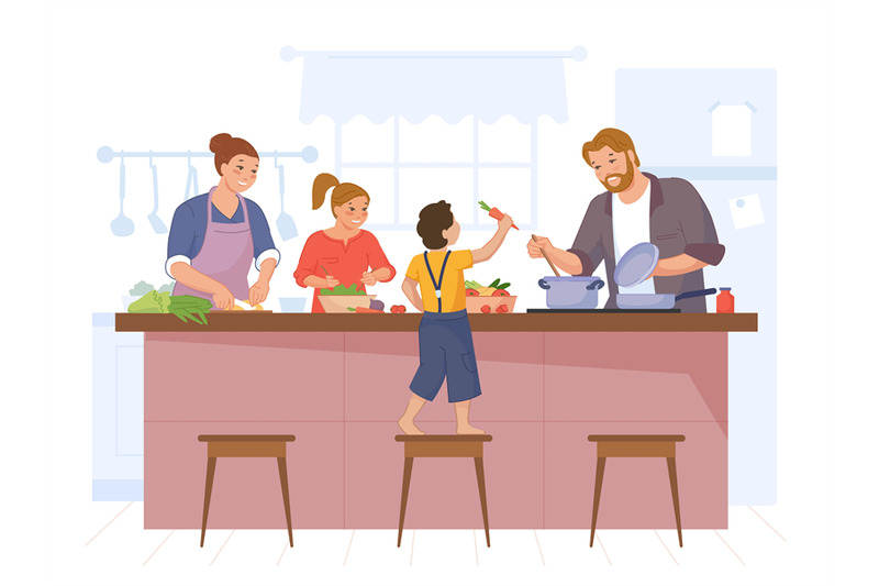 happy-family-cooking-mother-father-and-kids-cook-home-dinner-at-kitc