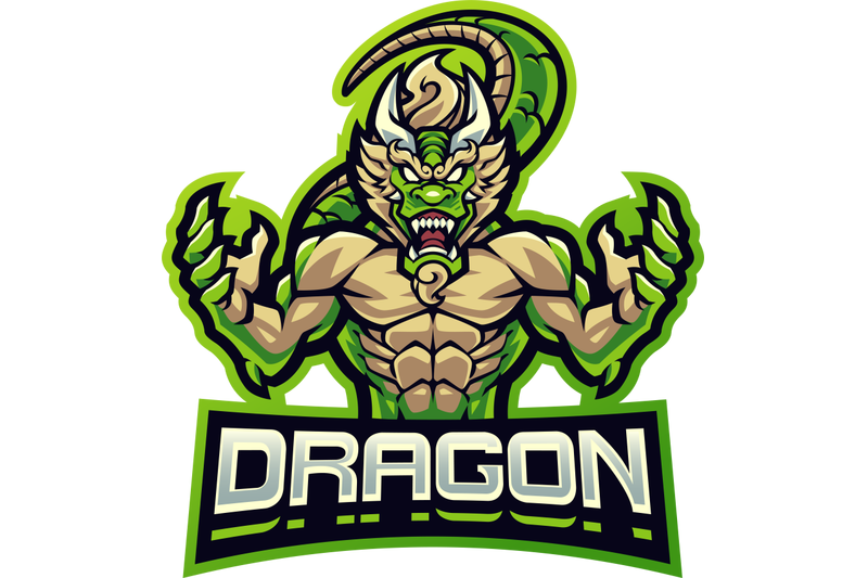 dragon-fighter-esport-mascot-logo-design