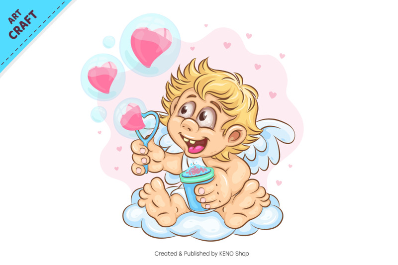 cartoon-cupid-with-bubbles-clipart