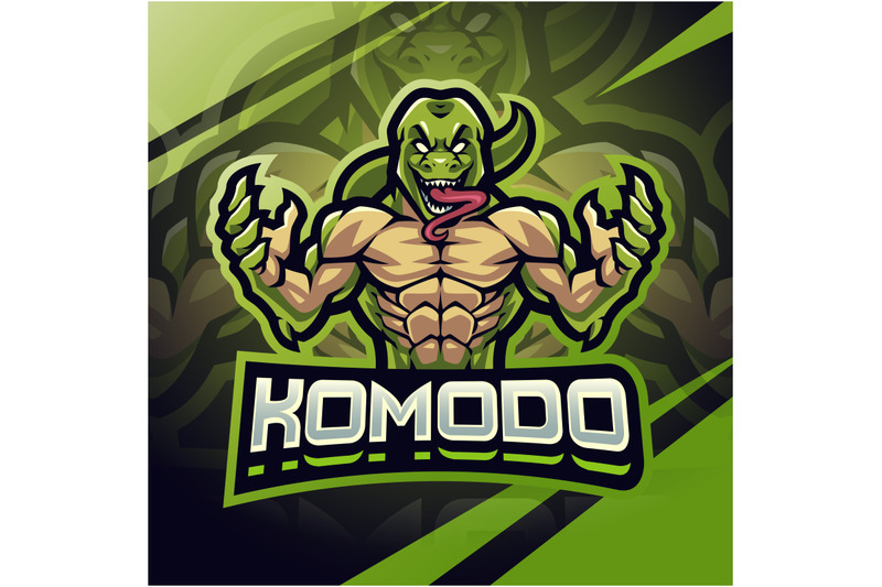 komodo-fighter-esport-mascot-logo-design