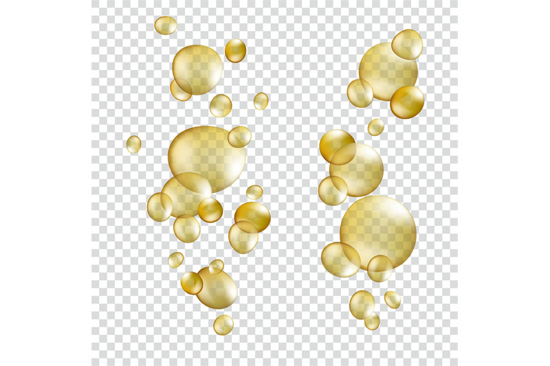gold-oil-bubbles-realistic-cosmetic-pill-keratin-capsules-collagen-se