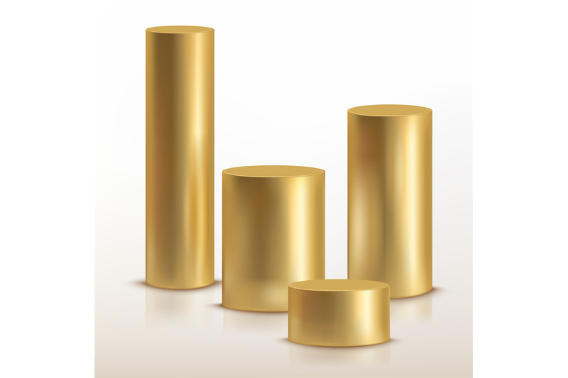 realistic-golden-cylinder-3d-gold-pillar-or-can-metal-podium-stadium