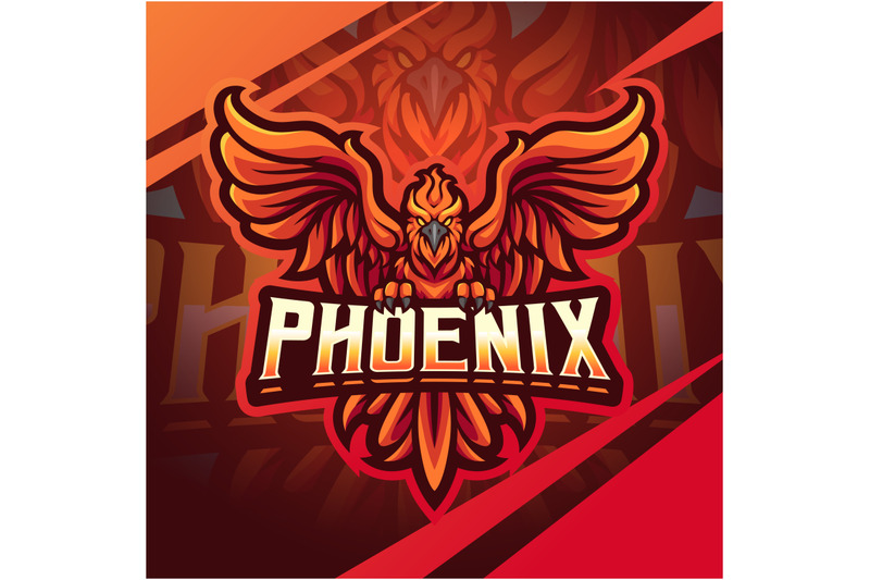 phoenix-esport-mascot-logo-design