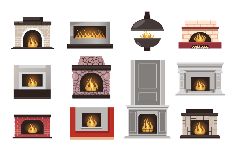 home-fireplace-collection-cartoon-house-hearth-with-grate-and-firewoo