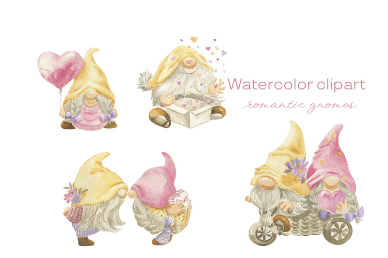 watercolor-clipart-romantic-gnomes