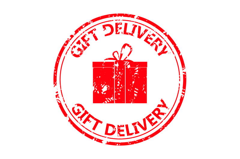 rubber-stamp-gift-delivery-for-winter-holiday-christmas-and-new-year