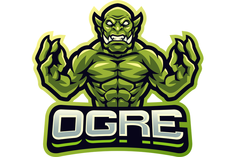 ogre-fighter-esport-mascot-logo-design