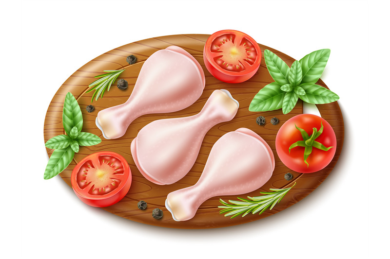 raw-chicken-on-cutting-board-realistic-turkey-drumsticks-cooking-pro