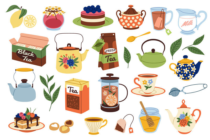 cartoon-tea-time-cute-dessert-food-and-hot-drink-objects-cozy-home-f