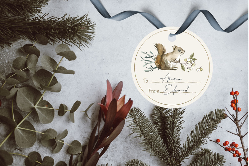 11-christmas-forest-round-gift-tags-printable-holidays-png