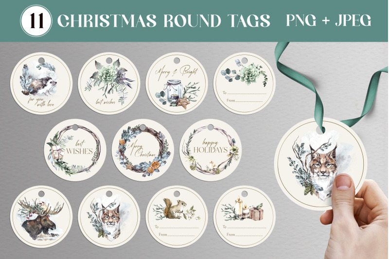 11-christmas-forest-round-gift-tags-printable-holidays-png