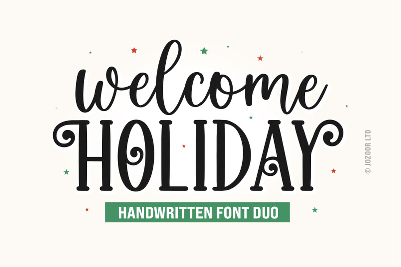 welcome-holiday-script-font-duo