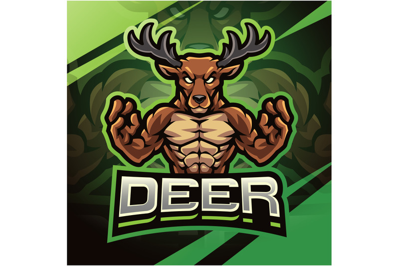 deer-esport-mascot-logo-design