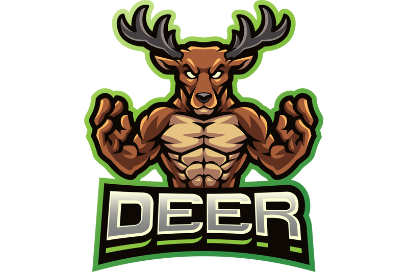 deer-esport-mascot-logo-design