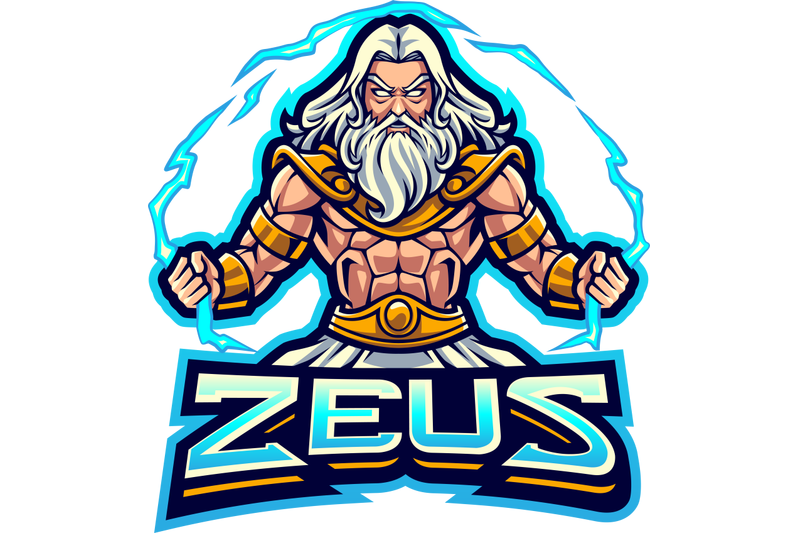 zeus-esport-mascot-logo-design