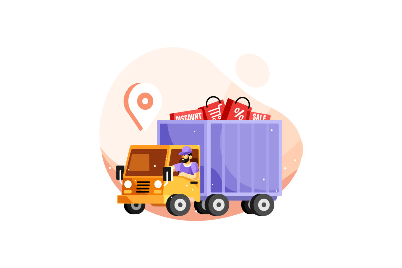 delivery-service-truck-vector-illustration