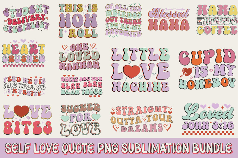 self-love-quote-png-sublimation-bundle