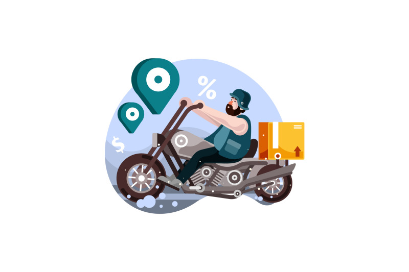 motorcycle-delivery-service-vector-illustration