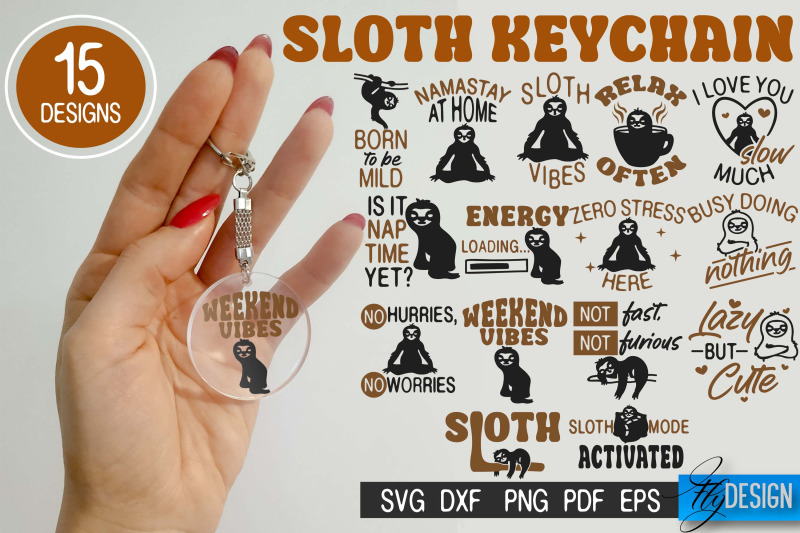 sloth-svg-keychain-bundle-lazy-quotes-svg-design-funny-family-svgs