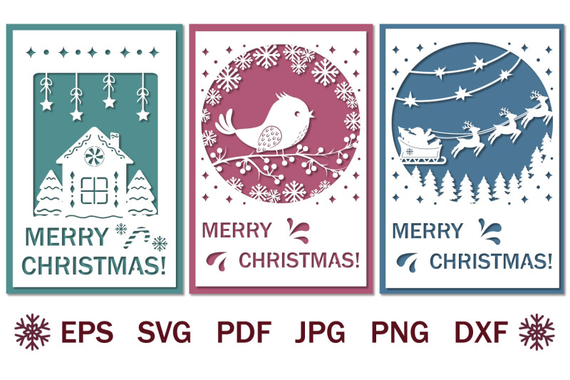 bundle-of-papercut-christmas-cards-svg-holiday-template