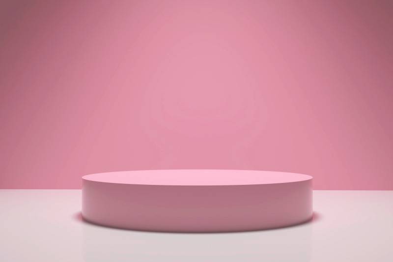 set-of-realistic-3d-round-podium-isolated-on-pastel-color-background