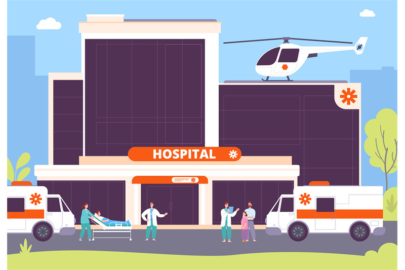 people-at-hospital-building-doctor-nurse-patient-walking-outside-emer