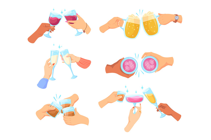 hands-cheers-cup-drinks-company-enjoying-alcohol-cocktail-hand-cup-dr