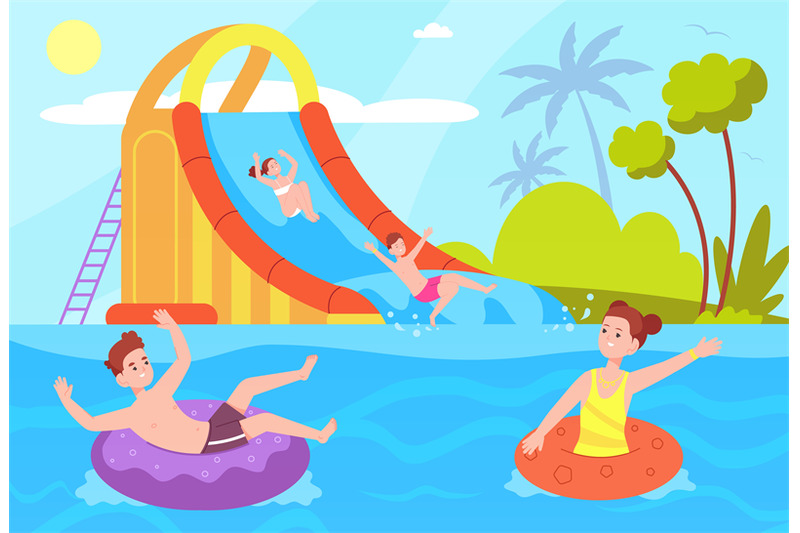 kids-ride-waterslide-boy-girl-sliding-on-aquapark-tube-inflatable-sli