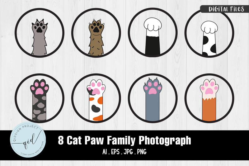 cat-paw-family-photograph-8-variations