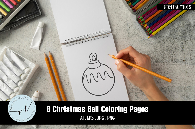 christmas-ball-coloring-pages-8-variations