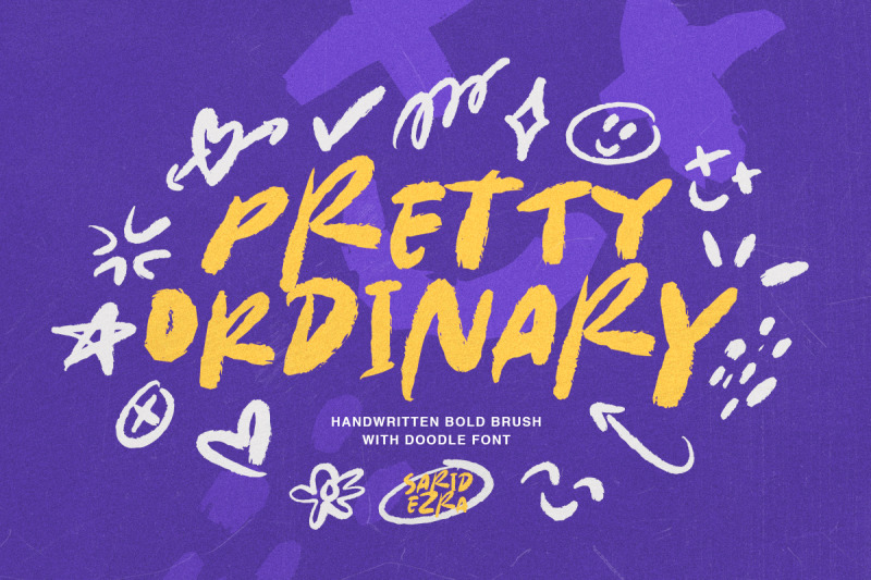 pretty-ordinary-bold-font-doodle
