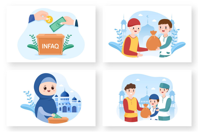 12-muslim-people-giving-alms-illustration