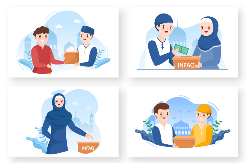 12-muslim-people-giving-alms-illustration