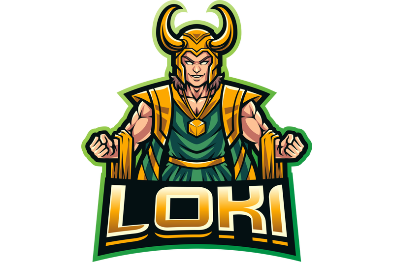 loki-esport-mascot-logo-design