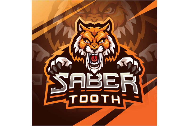 sabertooth-esport-mascot-logo-design