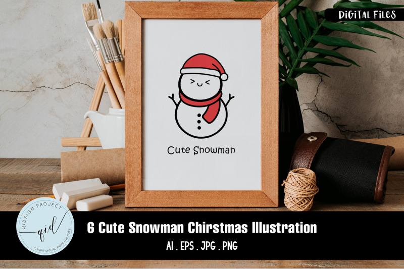 cute-snowman-christmas-illustration-6-variations